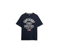 Superdry, T.Shirt Athletic ESS tee, M1012176A, Bradley Navy, 2XL, Man, Adult