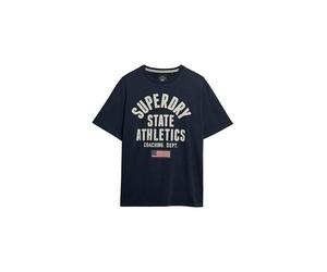 Superdry, T.Shirt Athletic ESS tee, M1012176A, Nautical Navy, 2XL, Man, Adult
