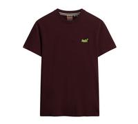 Superdry T Shirt Crew Neck Short Sleeve Essential Logo Tee Blue Grey Tan Port