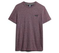 Superdry, T.Shirt Essential Logo EMB tee, M1011245A, Graphite Black/Fluro Red, S, Man, Adult