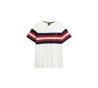 Superdry, T. Shirt Essential Stripe Tee, M1012209A, Brilliant White Chest Stripe, XL, Men