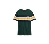 Superdry, T. Shirt Essential Stripe Tee, M1012209A, Enamel Green Chest Stripe, XXL, Men