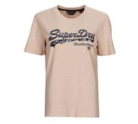 Superdry T shirt VINTAGE LOGO BOROUGH TEE in Beige UK 12