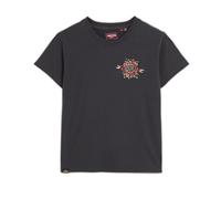 Superdry Tattoo Rhinestone Fitted Short Sleeve T-shirt Grey XS Women