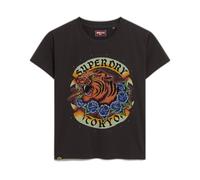 Superdry Tattoo Rhinestone Fitted Short Sleeve T-shirt Multicolor XS Women