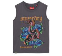 Superdry Tattoo Rhinestone Tank Sleeveless T-shirt Multicolor S Women