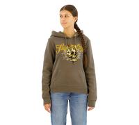 Superdry Tattoo Script Graphic Hoodie Brown M Women