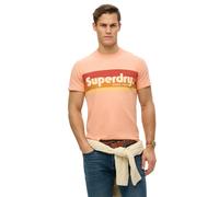 Superdry Terrain Logo Stripe Relxed Short Sleeve T-shirt Pink S Men