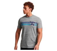 Superdry Terrain Striped Logo Short Sleeve T-shirt Grey S Men
