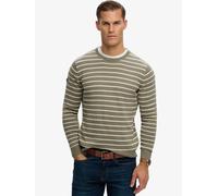 Superdry The Merchant Store Breton Knitted Jumper, Light Green, Size S, Men Light Green