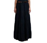 Women's long tiered skirt Superdry Bleu 2XS