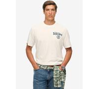 Superdry Tokyo Narrative Loose T-shirt, White, Size M, Men White