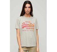 Superdry Tonal Vl Graphic Relaxed T-Shirt Glacier Grey Marl