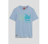 Superdry Tonal Vl Graphic Relaxed Tee Rodeo Drive Blue Heather