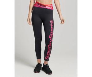 Superdry Training Cross 7/8 Leggings Black 2XS Woman