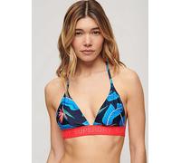 Superdry Triangle Bikini Top Blue Print
