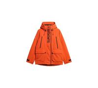 Superdry Hooded Ultimate Embroidered SD Windbreaker Jacket, Flame Orange