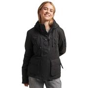 Microfiber waterproof jacket for women Superdry Wind Ultimate Noir S