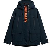 Superdry Ultimate SD Windbreaker Jacket Navy Orange Hooded Embroidered -