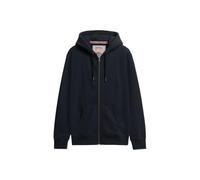 Superdry Essential Logo Half Brushed Zip Hoodie Eclipse Navy