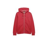 Superdry Unisex Essential Logo Zip Hoodie Hb Sweatshirt, Prep Red, XL