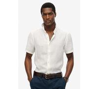 Superdry Vacation Linen Short Sleeve Shirt White S Men