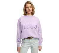Superdry Varsity Satin Applique Crew Sweatshirt