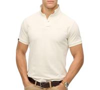 Superdry Vint Destroy Short Sleeve Polo White S Men