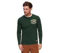Superdry Vintage Athletic Chest Long Sleeve T-shirt Green M Men