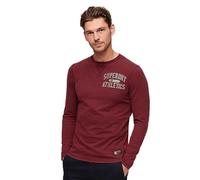 Superdry Vintage Athletic Chest Long Sleeve T-shirt Red XL Men