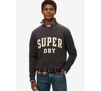 Superdry Vintage Athletic Crew Sweat, Black, Size 2Xl, Men Black