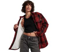 Women's flannel and woolen skin overshirt Superdry Rouge S