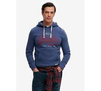 Hooded sweatshirt Superdry Vl Classic Bleu XL