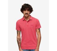 Superdry Vintage Destroy Short Sleeve Polo Shirt Pink - S