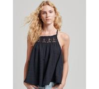 Superdry Vintage Halter Cami Sleeveless Blouse Blue S Women