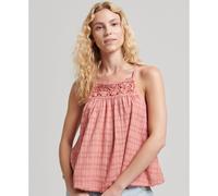 Superdry Vintage Halter Cami Sleeveless Blouse Pink XS Women