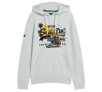 Superdry La Vl Graphic Hoodie Blue S Men
