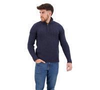 Superdry Vintage Jacob Henley Half Zip Sweater Blue S Men