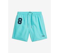 Superdry Vintage Loco 17 Inch blue black swimsuit - L