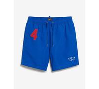 Superdry Vintage Loco 17 Inch blue red swimsuit - XL