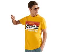 Superdry Vintage Logo Cali Stripe Short Sleeve T-shirt Yellow S Men