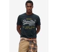 Superdry Men's Vintage Logo Heritage Relaxed T-Shirt, Blue