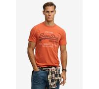 Superdry Vintage Logo Heritage Relaxed T-Shirt, Red, Size Xl, Men Red
