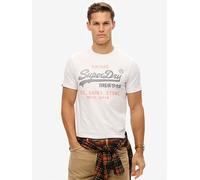Superdry Vintage Logo Heritage Relaxed T-Shirt-White, White, Size 3Xl, Men White