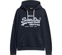 Superdry Vintage Logo VL Hoodie Overhead Long Sleeve Pullover Navy Blue