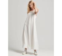 Superdry Vintage Long Halter Cami Sleeveless Dress Beige M Woman