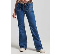 Superdry Vintage Low Rise Slim Flare Jeans Denim