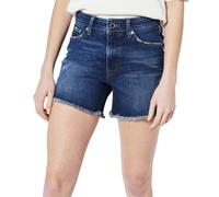 Superdry Vintage Mid Rise Slim Shorts Blue 26 Women