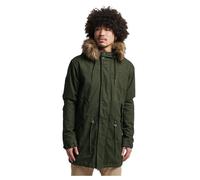 Superdry Vintage Miltry Faux Fur Jacket Green L Men