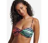 Superdry Vintage Mix Bikini Top Red Orange Blue Green Women - XXS